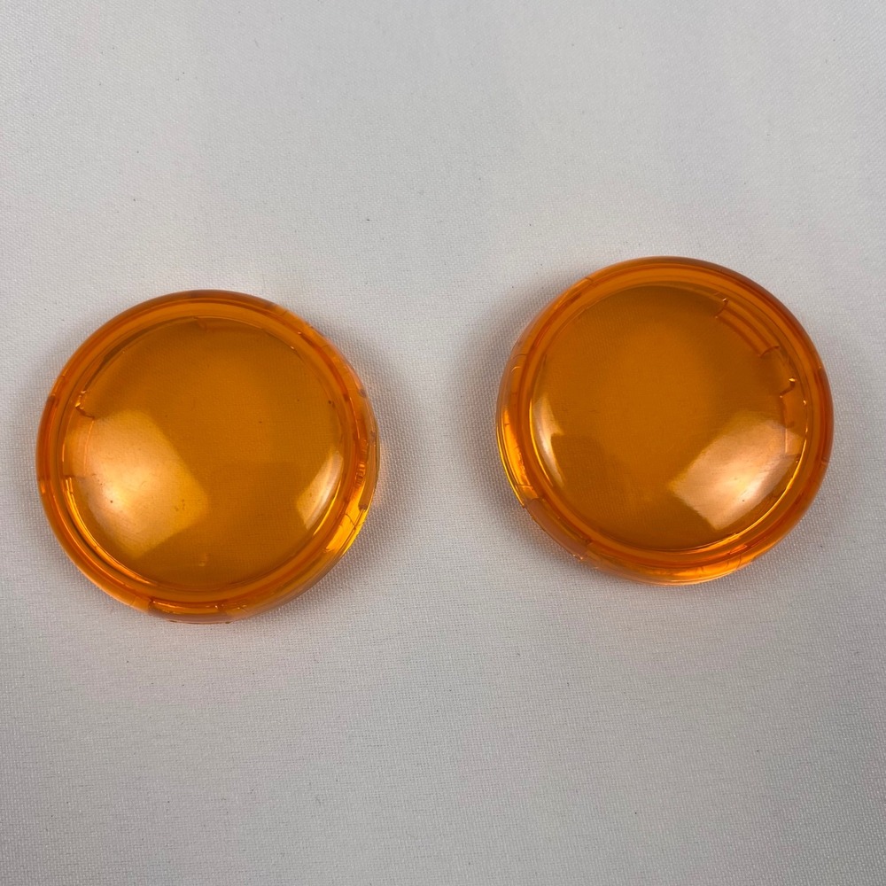 Harley Davidson Turn Signal Lens Covers 2007 Road Glide Amber Plastic